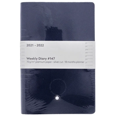 Montblanc Indigo Pocket Diary Calendar #148 In Blue