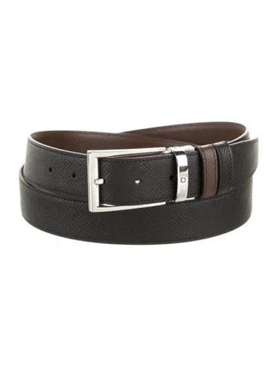 Pre-owned Montblanc Leather Belt In Black