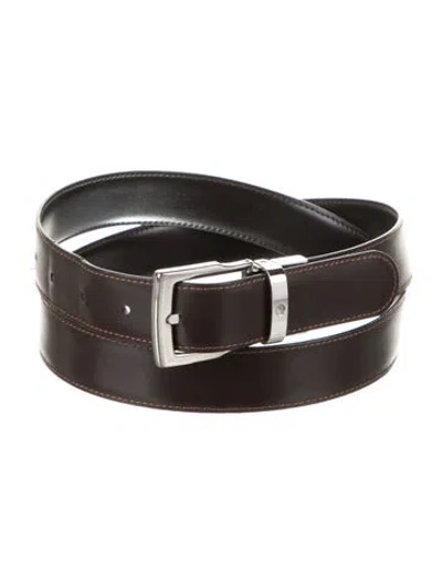 Pre-owned Montblanc Leather Belt In Brown
