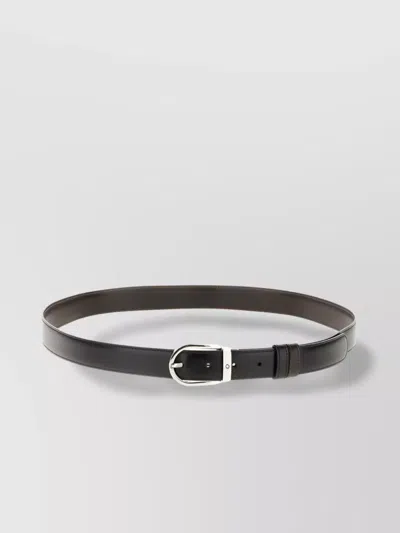 Montblanc Leather Belt Reversible Buckle Stitch