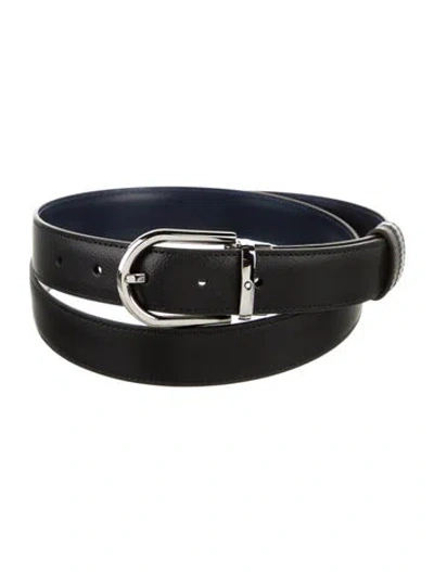 Pre-owned Montblanc Leather Belt W/ Tags In Multi