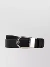 MONTBLANC LEATHER BELT WITH ADJUSTABLE FIT AND TEXTURED FINISH
