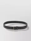 Montblanc Leather Belt With Adjustable Length And Metal Buckle In Black