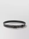 Montblanc Leather Belt With Rectangular Buckle And Adjustable Length