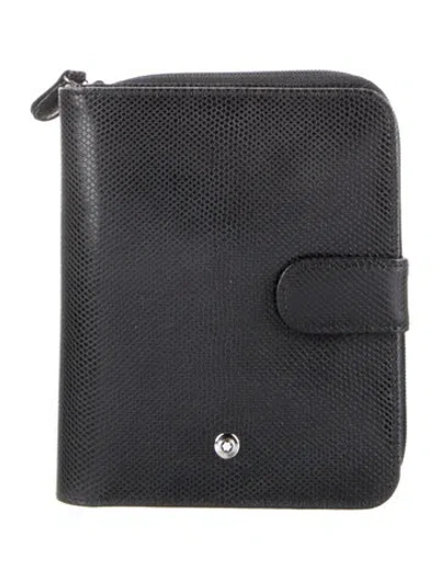 Pre-owned Montblanc Leather Bifold Wallet In Black