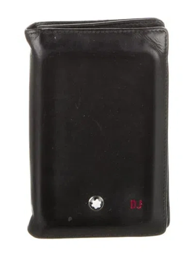 Pre-owned Montblanc Leather Bifold Wallet In Black