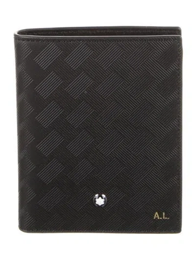 Pre-owned Montblanc Leather Bifold Wallet In Black