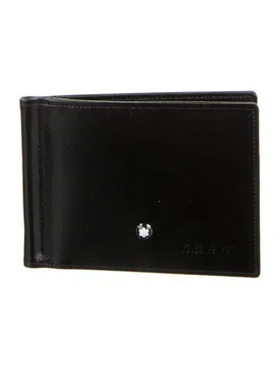 Pre-owned Montblanc Leather Bifold Wallet In Black