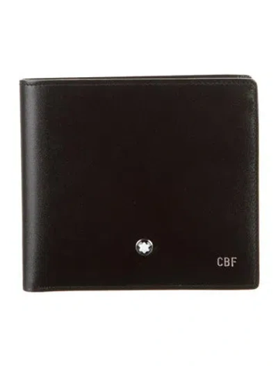 Pre-owned Montblanc Leather Bifold Wallet In Black