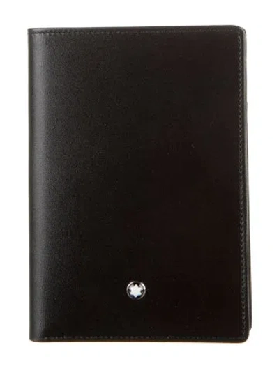 Pre-owned Montblanc Leather Bifold Wallet In Black