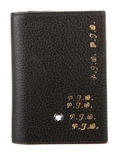 Pre-owned Montblanc Leather Bifold Wallet In Black