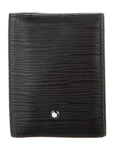 Pre-owned Montblanc Leather Bifold Wallet In Black
