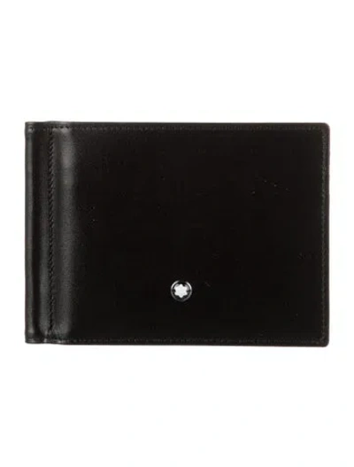 Pre-owned Montblanc Leather Bifold Wallet In Black
