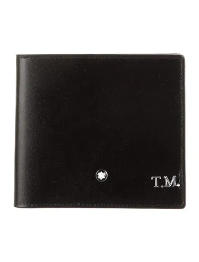 Pre-owned Montblanc Leather Bifold Wallet In Black