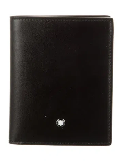 Pre-owned Montblanc Leather Bifold Wallet In Black