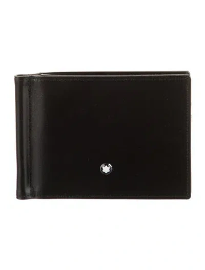 Pre-owned Montblanc Leather Bifold Wallet In Black