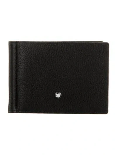 Pre-owned Montblanc Leather Bifold Wallet In Black