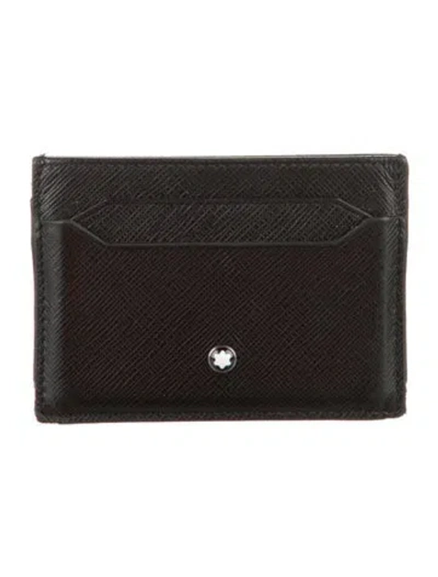 Pre-owned Montblanc Leather Bifold Wallet In Black