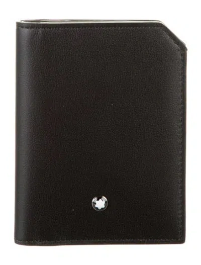 Pre-owned Montblanc Leather Bifold Wallet In Black