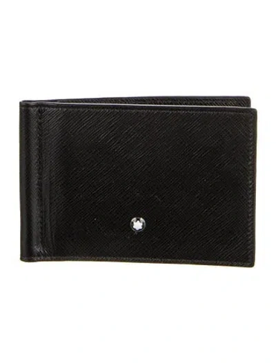 Pre-owned Montblanc Leather Bifold Wallet In Black