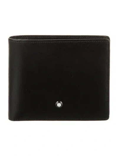Pre-owned Montblanc Leather Bifold Wallet In Black