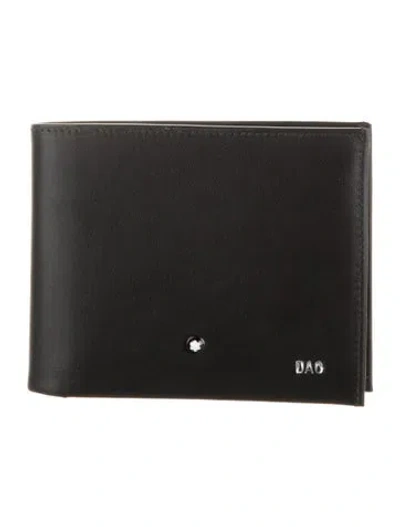 Pre-owned Montblanc Leather Bifold Wallet In Black