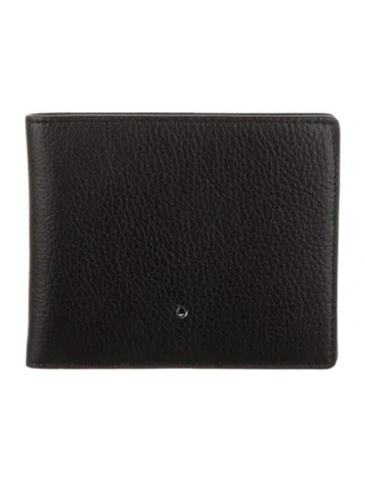 Pre-owned Montblanc Leather Bifold Wallet In Black