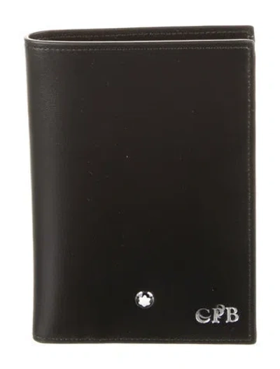 Pre-owned Montblanc Leather Bifold Wallet In Black