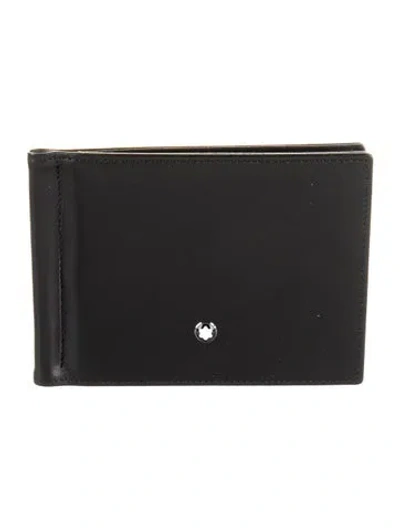 Pre-owned Montblanc Leather Bifold Wallet In Black