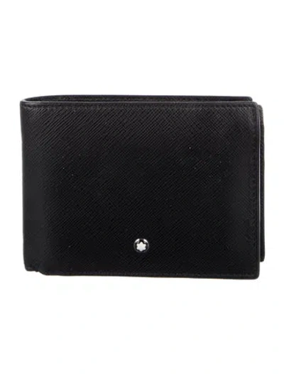 Pre-owned Montblanc Leather Bifold Wallet In Black