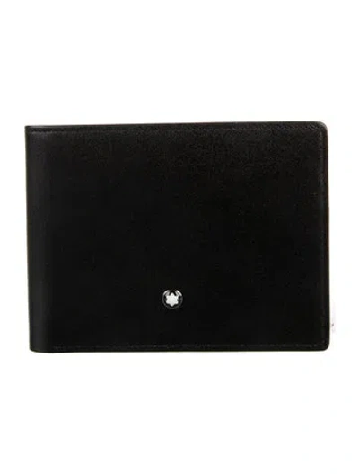 Pre-owned Montblanc Leather Bifold Wallet In Black