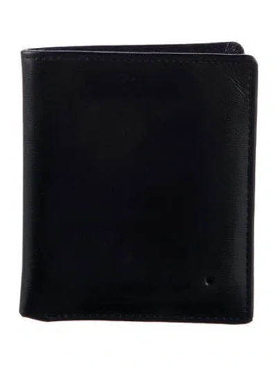 Pre-owned Montblanc Leather Bifold Wallet In Black