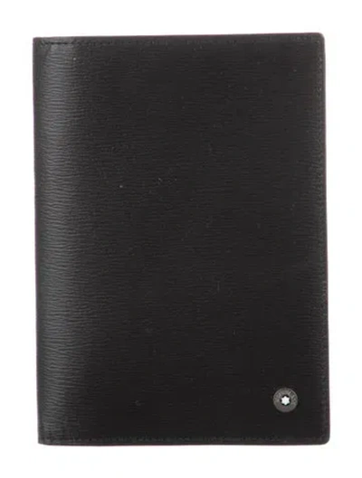 Pre-owned Montblanc Leather Bifold Wallet In Black