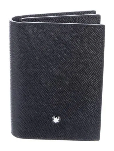 Pre-owned Montblanc Leather Bifold Wallet In Black