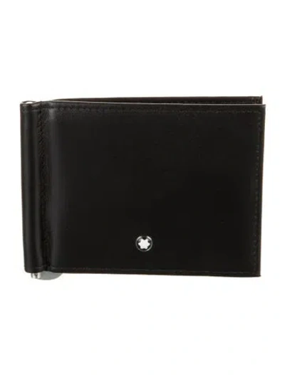 Pre-owned Montblanc Leather Bifold Wallet In Black