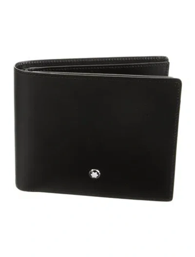 Pre-owned Montblanc Leather Bifold Wallet In Black