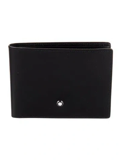 Pre-owned Montblanc Leather Bifold Wallet In Black