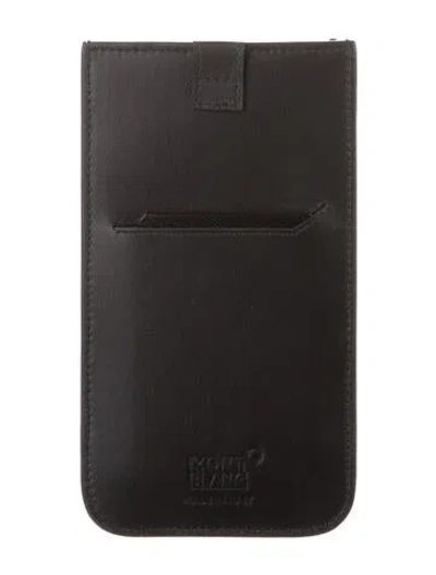 Pre-owned Montblanc Leather Bifold Wallet In Brown