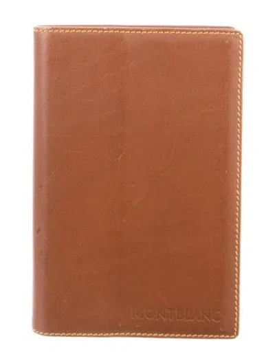 Pre-owned Montblanc Leather Bifold Wallet In Brown