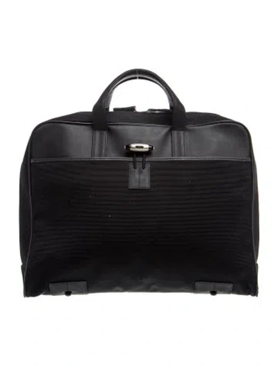 Pre-owned Montblanc Leather Briefcase In Black