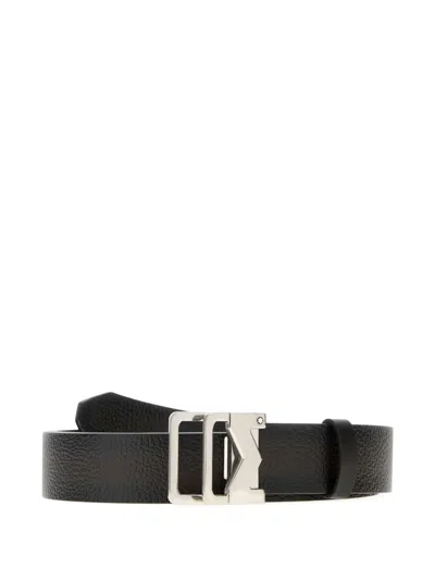 MONTBLANC LEATHER BUCKLED BELT