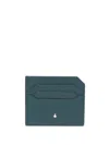 Montblanc Leather Card Holder In Blue