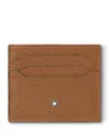 Montblanc Leather Card Holder In Brown