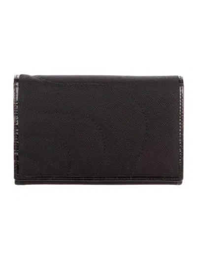 Pre-owned Montblanc Leather Card Holder In Brown