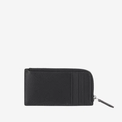 Montblanc Leather Cardholder In Black