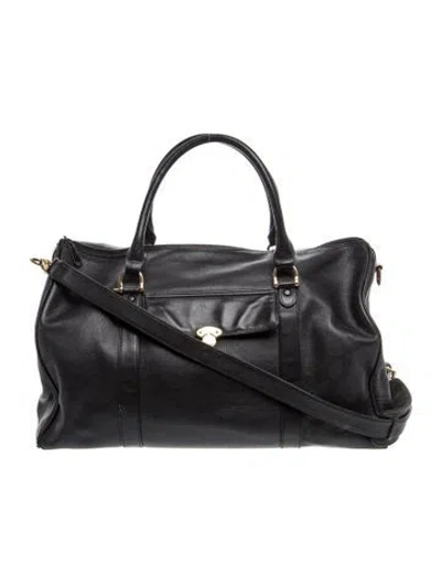Pre-owned Montblanc Leather Crossbody Bag In Black