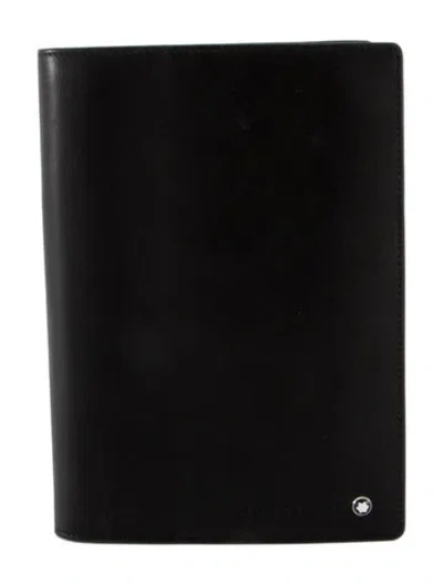 Pre-owned Montblanc Leather Day Planner In Black