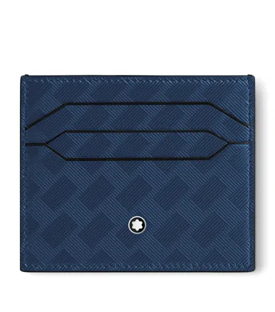 Montblanc Leather Extreme 3.0 6cc Card Holder In Blue