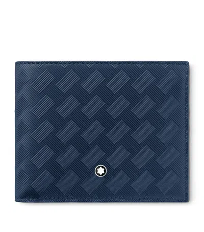 Montblanc Leather Extreme 3.0 6cc Wallet In Blue