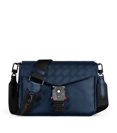 Montblanc Extreme 3.0 Textured-leather Messenger Bag In Blue